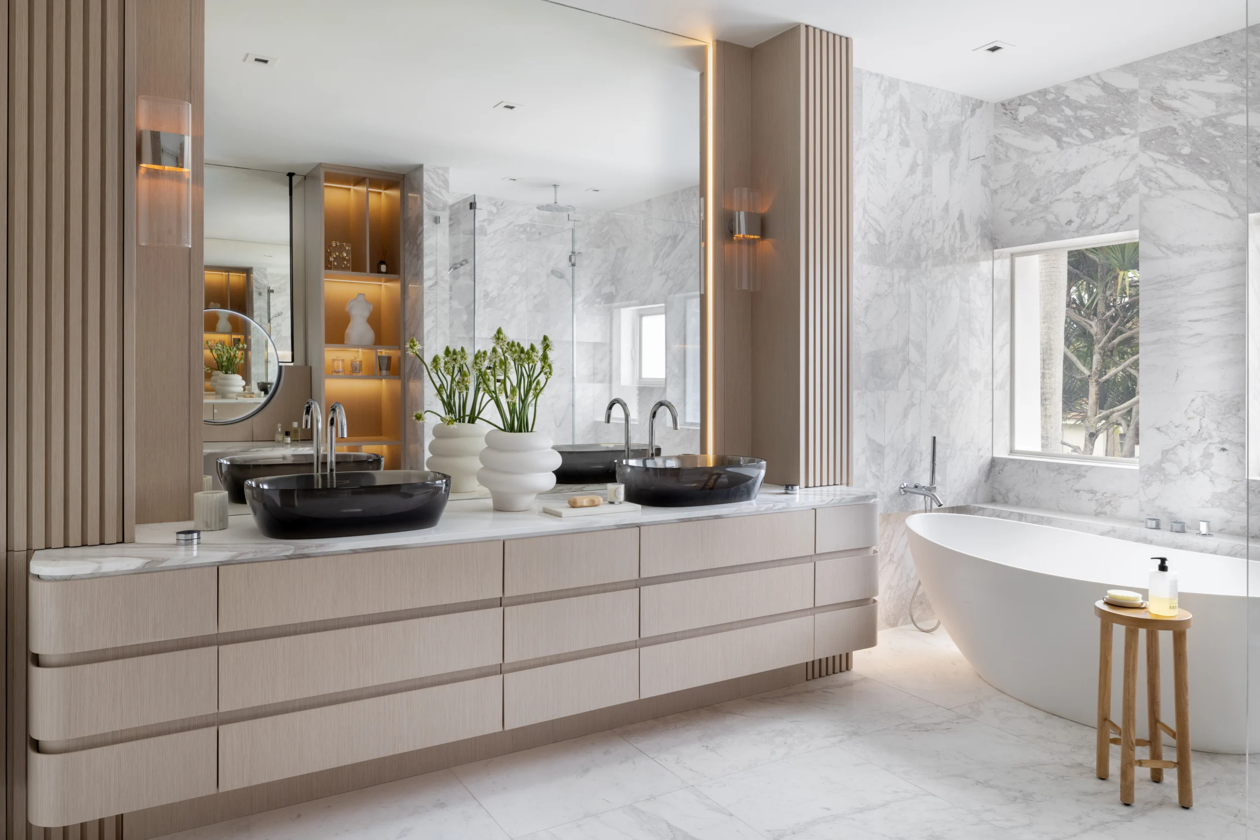 Full-service interior design in Miami including space planning, renovations, millwork and material selection