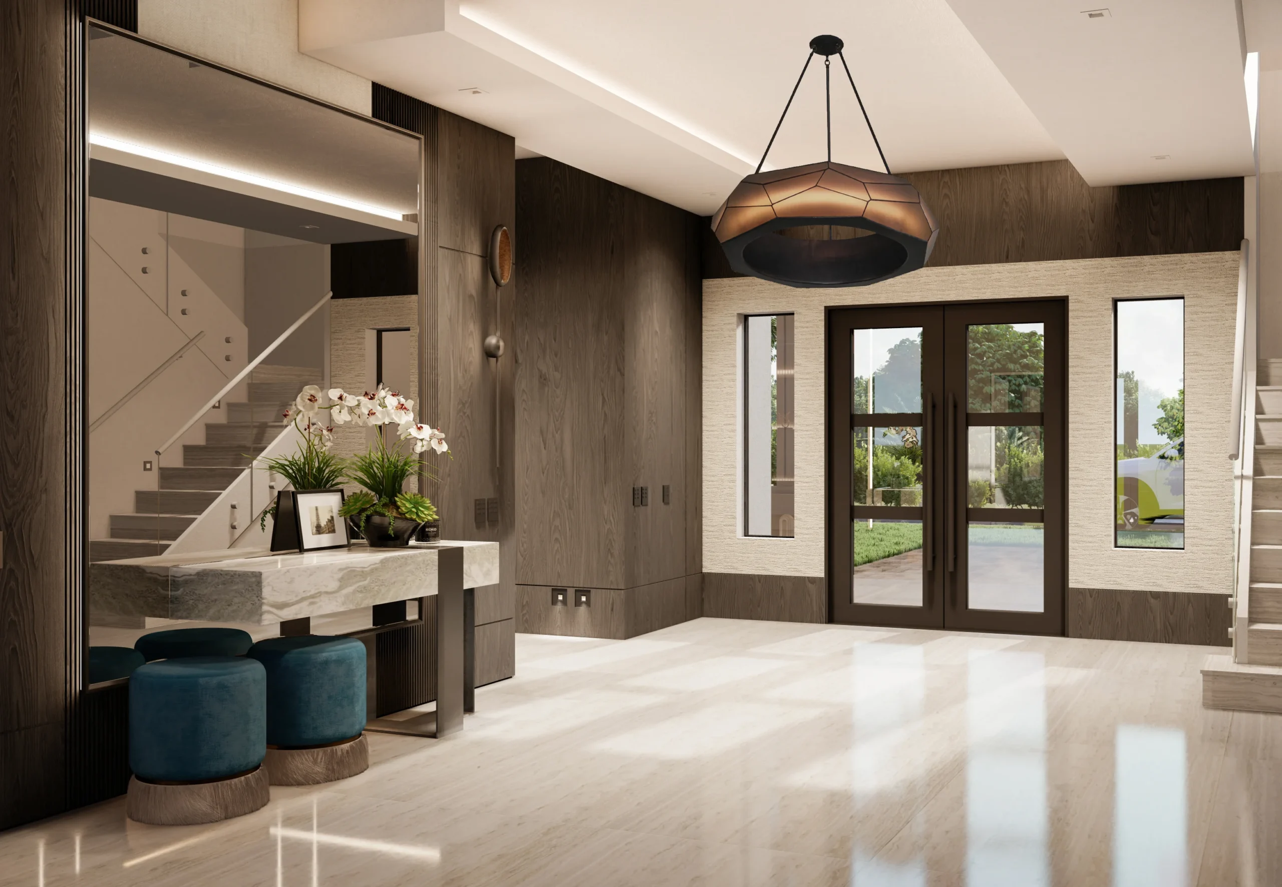 Entertainment-focused luxury home with bespoke interiors and architectural rigor in Miami
